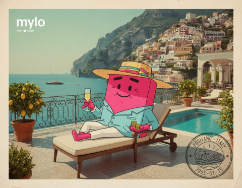 Mylo postcard